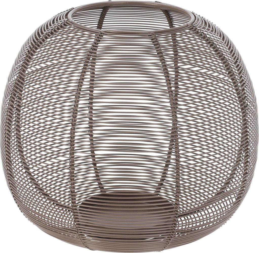 Kerzenleuchter Kugel 19×15 cm - Draht, braun