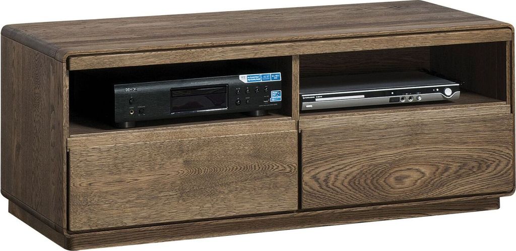 TV-Lowboard Fazenda 119 cm breit, 47 cm hoch, 50 cm tief mit 2 Schubladen und 2 Fächern SoftClose