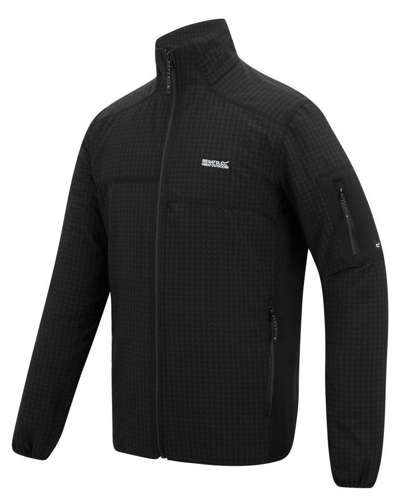 Regatta Powerstretch Midlayer Herren Baslinn, Größe:XXL, Farbe:Schwarz