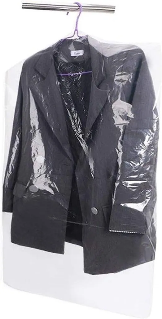 Housses Vêtements Imperméables Plastique Anti-Poussière 50 Pcs