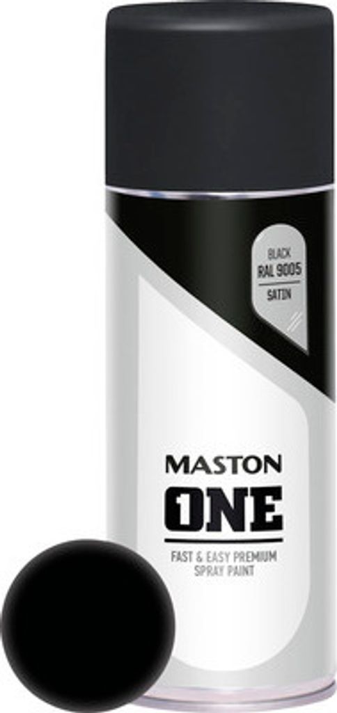 Sprühlack Maston ONE satin schwarz 400 ml