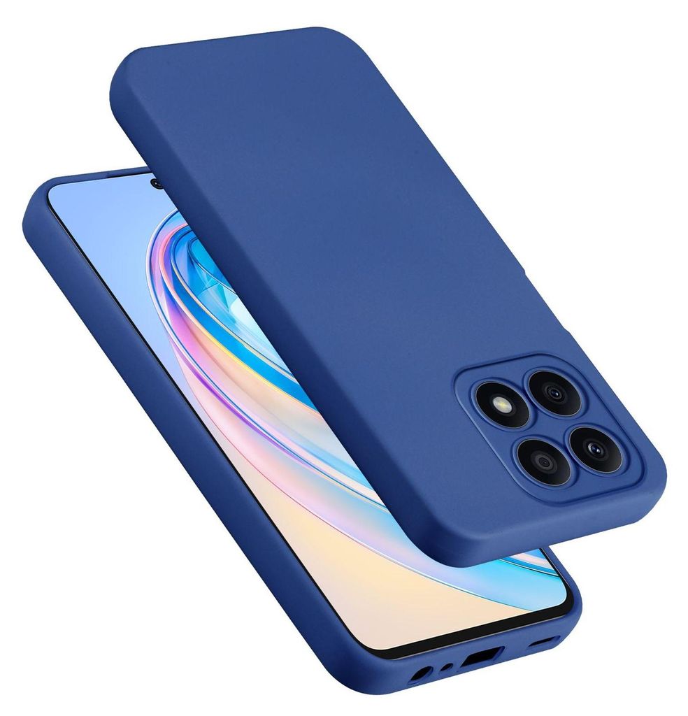 Cadorabo Hülle für Honor x8a Hülle Silikon Handyhülle Case aus flüssigem Silikon, Kratzfeste und stoßfeste Schutzhülle für Honor x8a