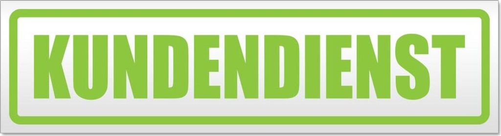 Kundendienst Magnetschild Schild magnetisch