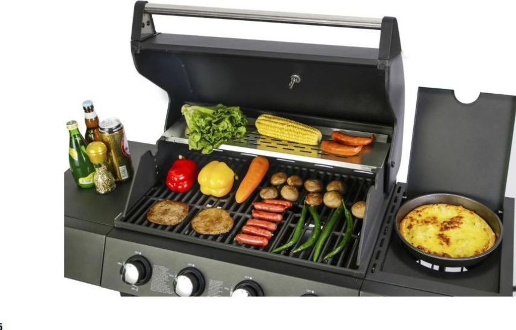 Grill gazowy El Fuego "San Angelo" 4 + 1 palniki ze stali Zdjęcie produktu 