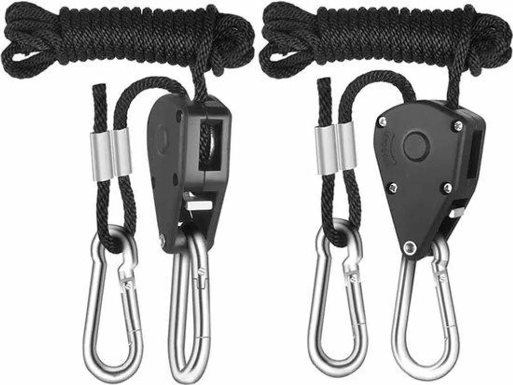 Lot de 2 Crochets à Cliquet 1/8 Pouce - Suspension Réglable Charge 68kg