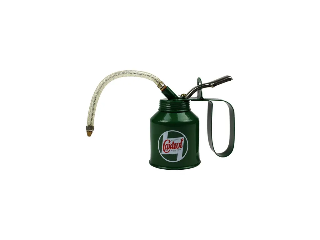 Castrol Bidon d'huile Classic 200 ml en Tôle d'Acier avec Pompe à Levier