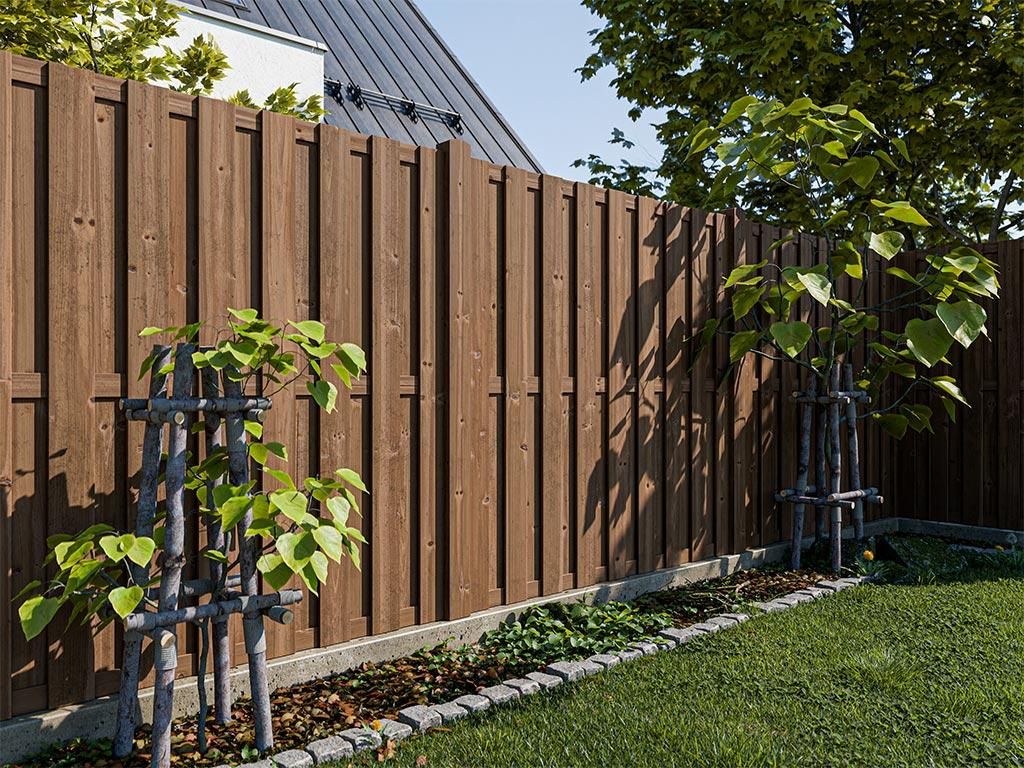 Bretterzaun Pinus DIY-Bausatz Kiefer KDI braun Produktbild 