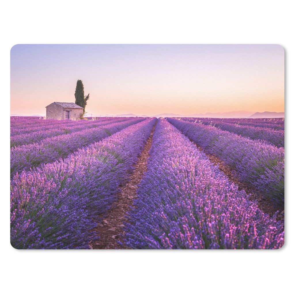 MuchoWow® Mauspad Mousepad Lavendel - Sonnenuntergang - Produktbild 