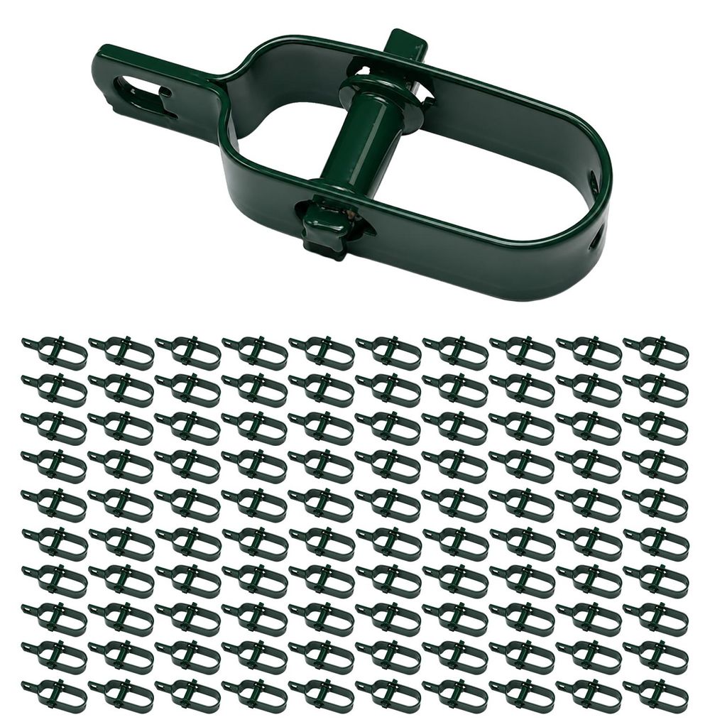 100x Drahtspanner Grün 100mm Zaunspanner Produktbild 