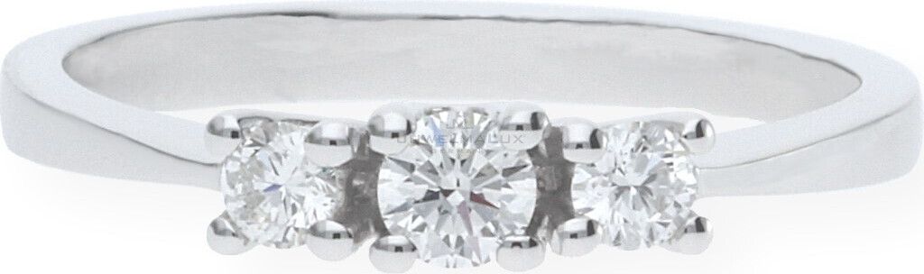 JuwelmaLux Ring 585/000 (14 Karat) Weißgold mit Brillanten JL12-07-0053