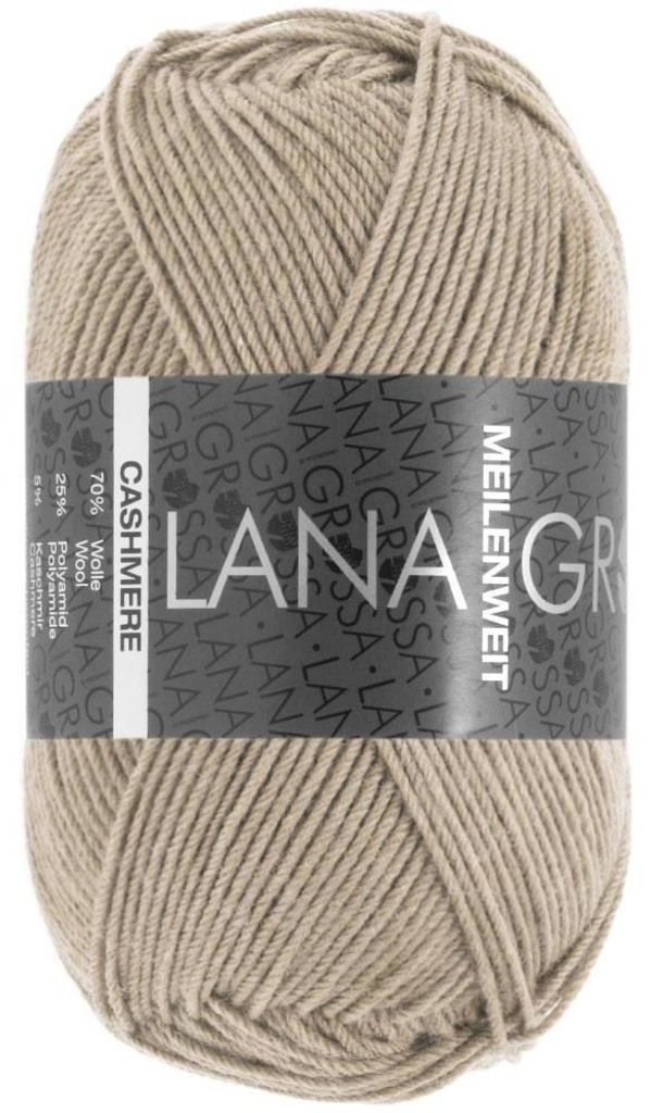 Lana Grossa - Meilenweit 4-fach 50g Cashmere 0013 grege Produktbild 