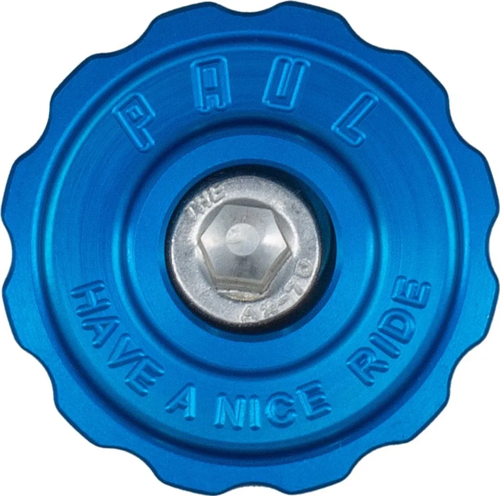 Paul Component Klamper Stem Cap Ahead Cap 1 1/8 pouce en coloris Bleu