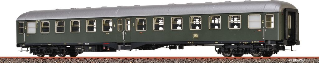 Brawa 58104 Spur H0 Reisezugwagen B4ymg-51 DB, Epoche III, AC Analog BASIC+ LED