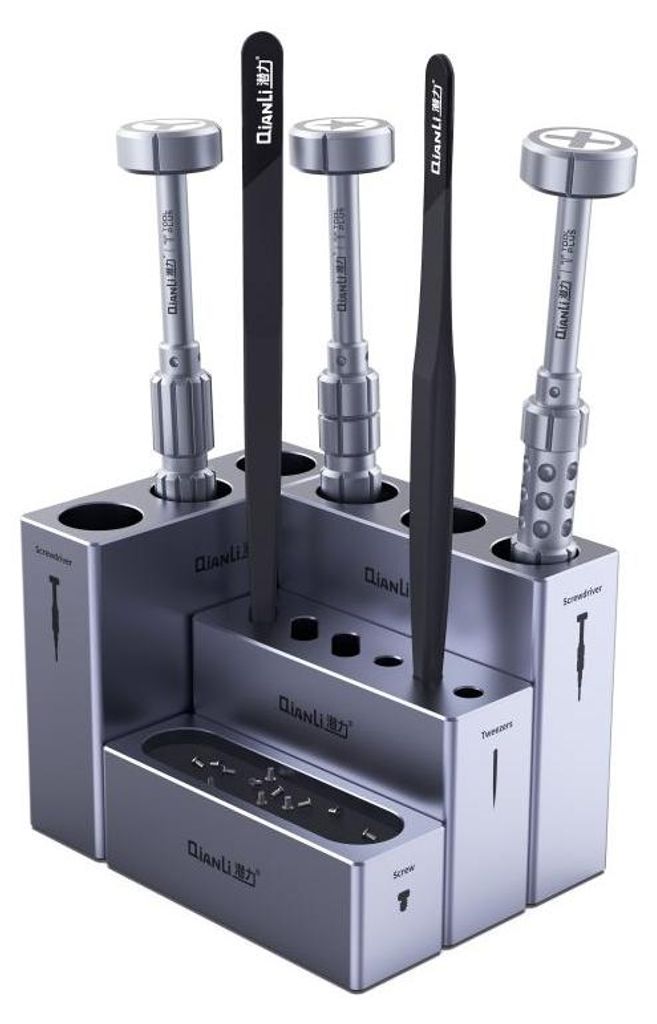 4-teiliger modularer Organizer Repair Tool iCube Aluminium für Telefonreparaturwerkzeuge