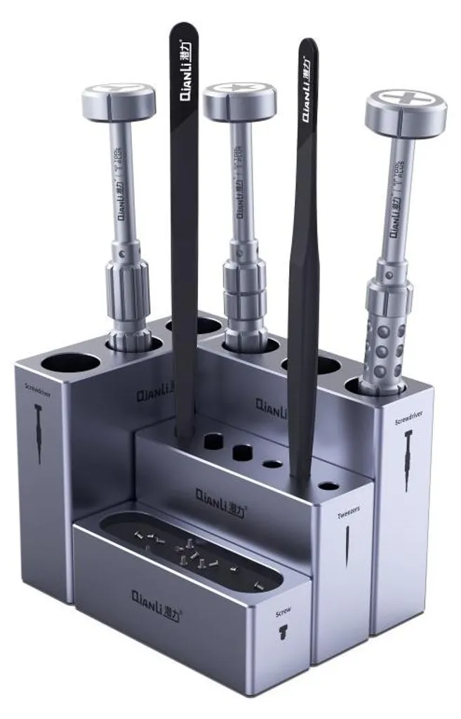 Organiseur Modulaire QianLi iCube Aluminium - 4 Pcs Outils Téléphone
