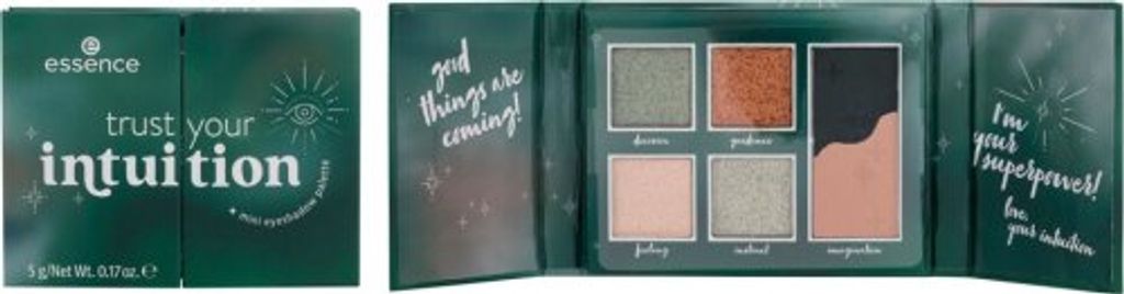 Essence trust your intuition, Puder, Mehrfarbig, Matte, Metallisch, Schimmer, 5 g, Trocken & Nass, Palette