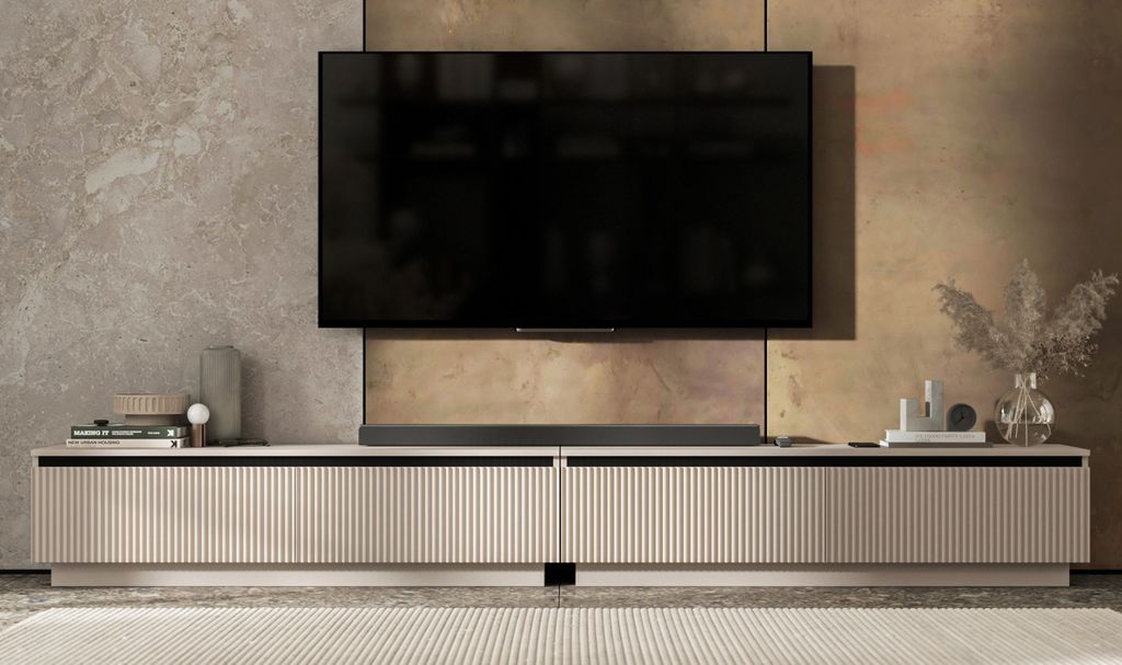 TV-Ständerschrank SELENE von Lindner Möbel – 280 x 37 x 35 Produktbild 