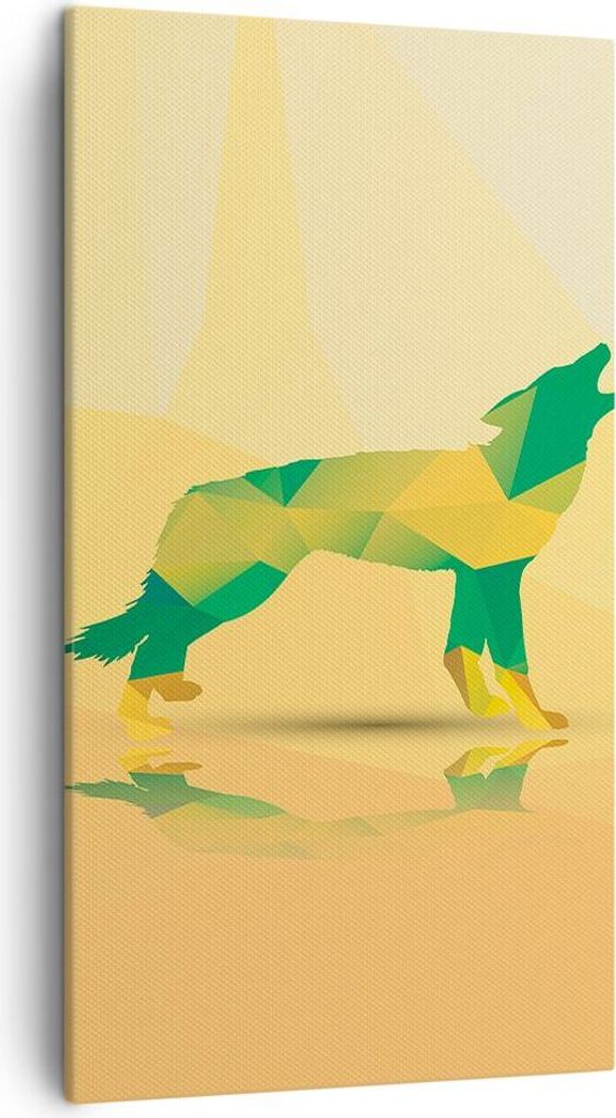 Bild auf Leinwand - Leinwandbild - Wolf modern Grafik - Produktbild 