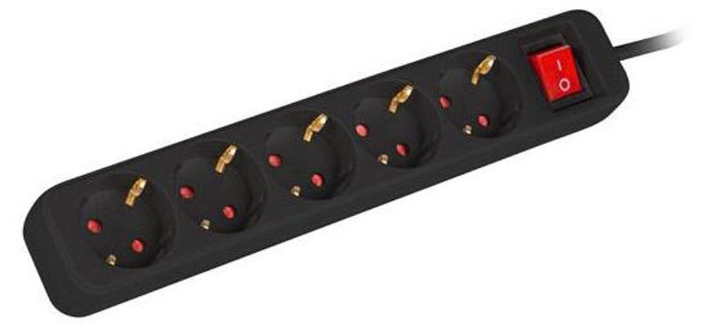 Lanberg PS1-05F-0300-BK Lanberg Steckdosenleiste 5x Schuko Imagen del producto 