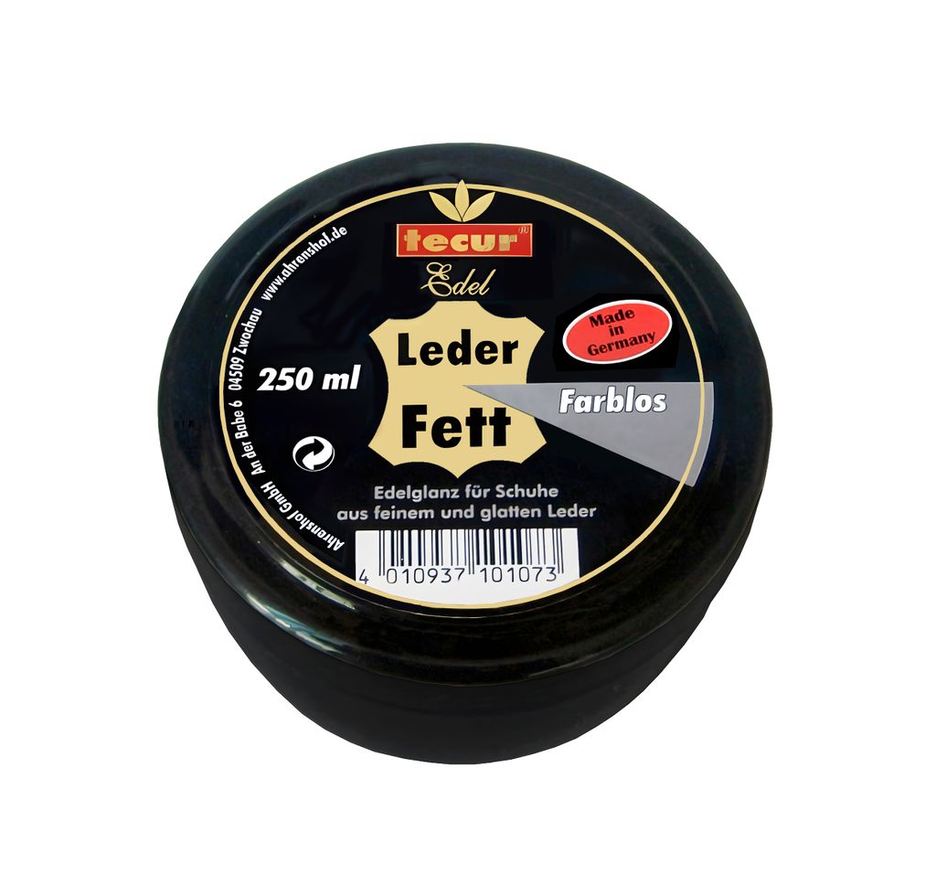 LEDER FETT farblos 250ml Edelglanz Lederfett Schuhcreme Lederreiniger Lederpflege Lederbalsam Schuhpflege Schuhputz Schuhe Sattel Jacke Gürtel 73