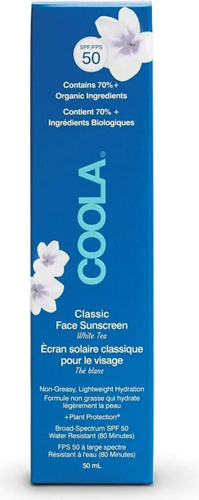 Coola Classic Sunscreen SPF50 Soin Visage Bio Invisible et Antioxydant