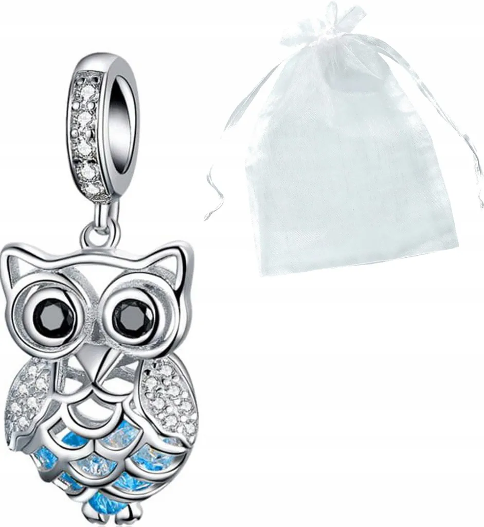 Pendentif hiboux en argent vieilli, charm animalier pour bijoux femme
