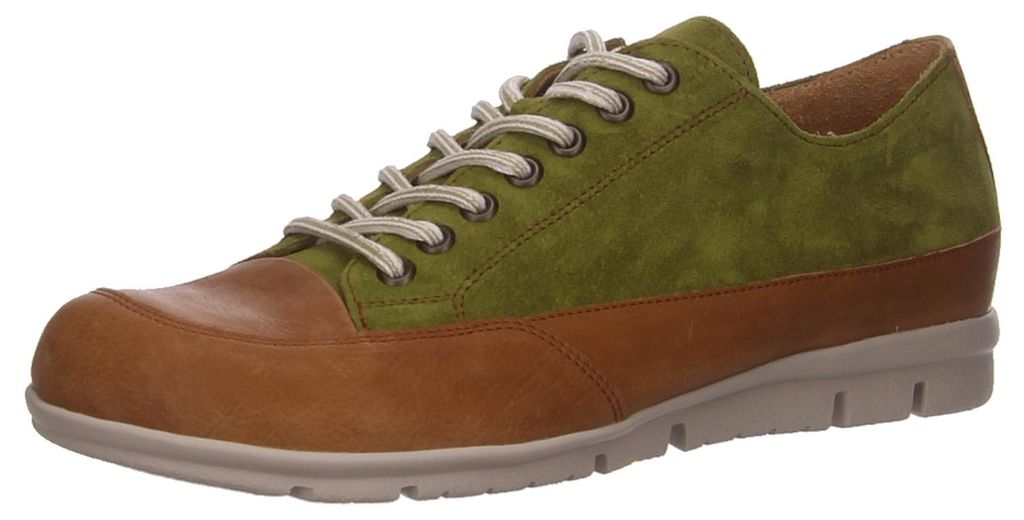 Think Schnürhalbschuhe bequem in grün, Gr. 41.5