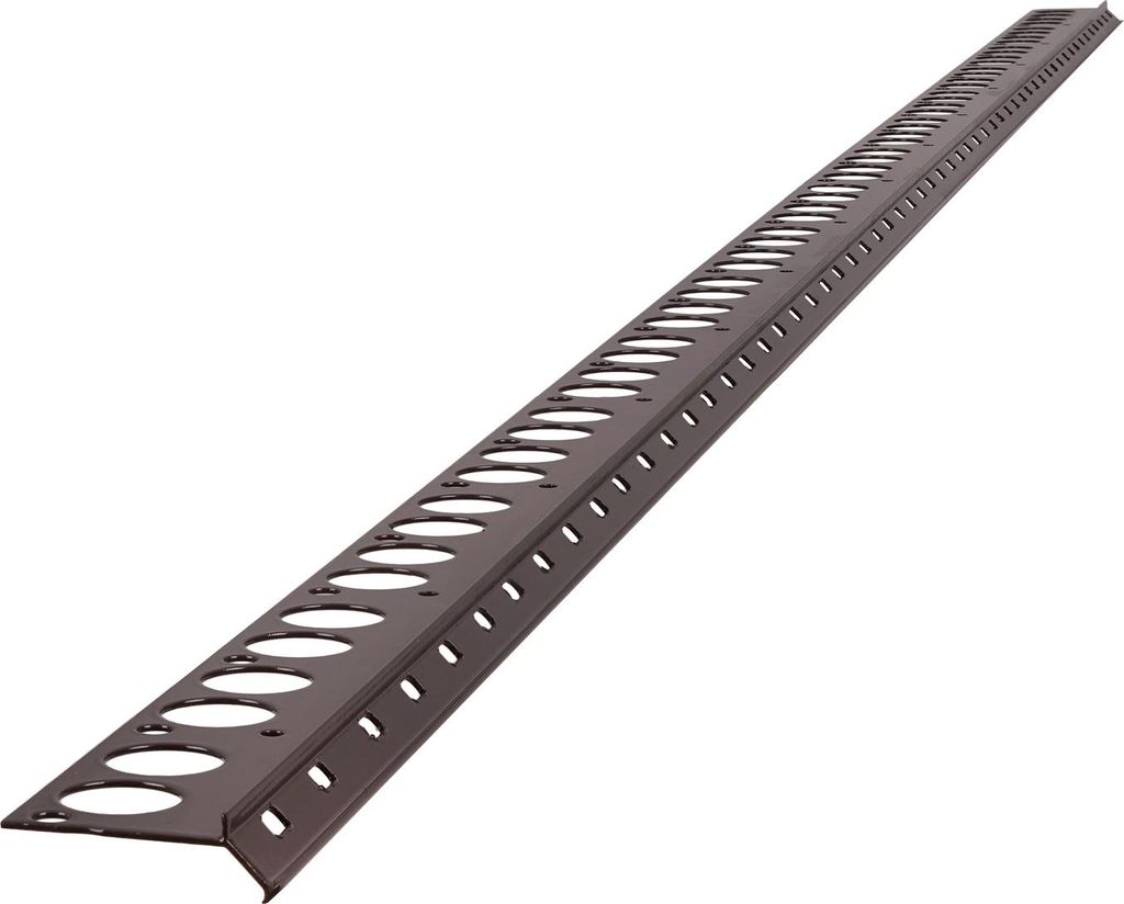 Renoplast Aluminium Treppenstufen-Profil V Harzboden, Profil 200cm, Braun