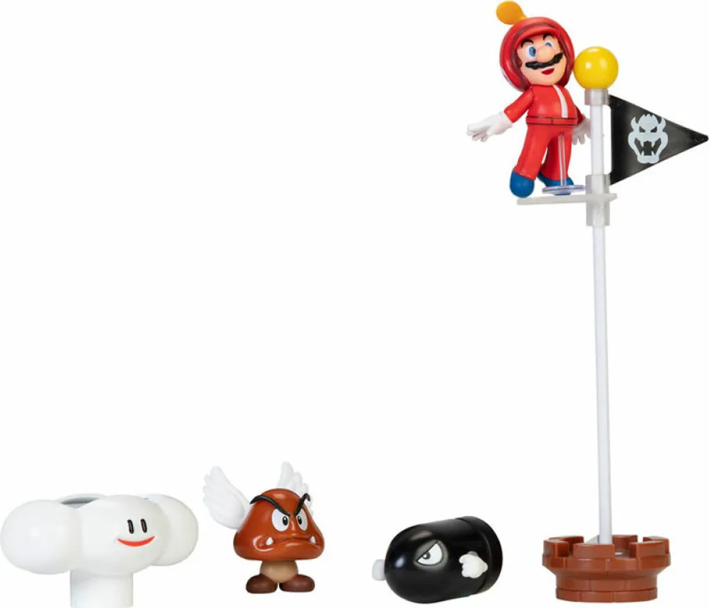 Décoration Gâteau ou Collection Super Mario Cloud World Diorama Set 6cm - 9
