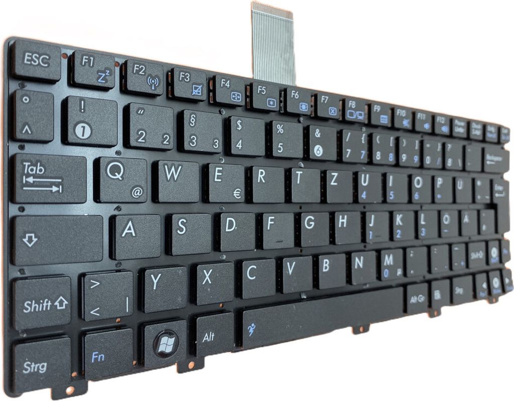DEUTSCHE - Schwarz Tastatur ohne Rahm für ASUS EEE PC 1025C-3D 1025C-3G
