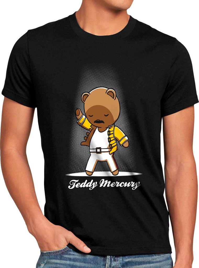 style3 Teddy Mercury Herren T-Shirt live rock you festival queen