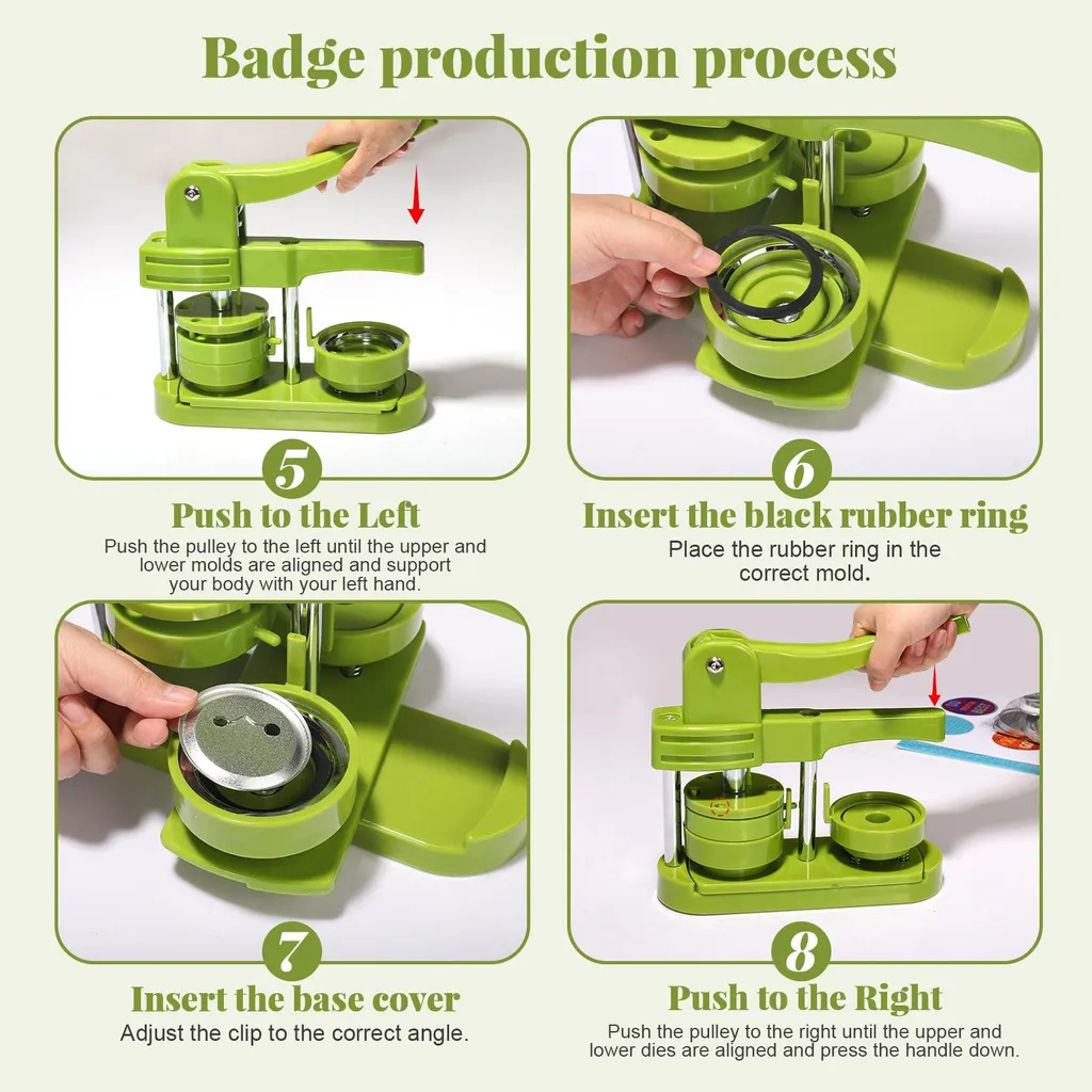 Machine à fabriquer des badges 100 pièces avec accessoires magnétiques