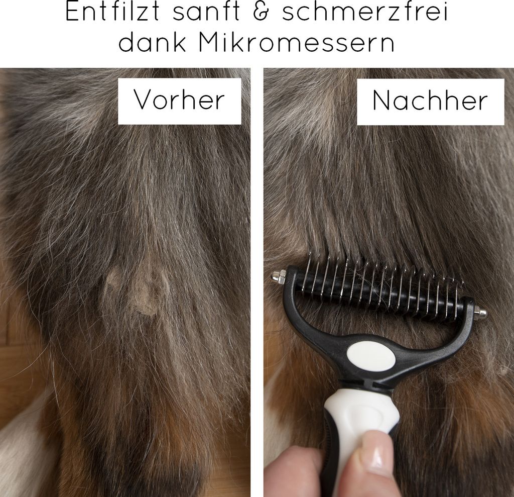 KaraLuna Unterfellbürste für Hunde und Katzen I Löst sanft Produktbild 2