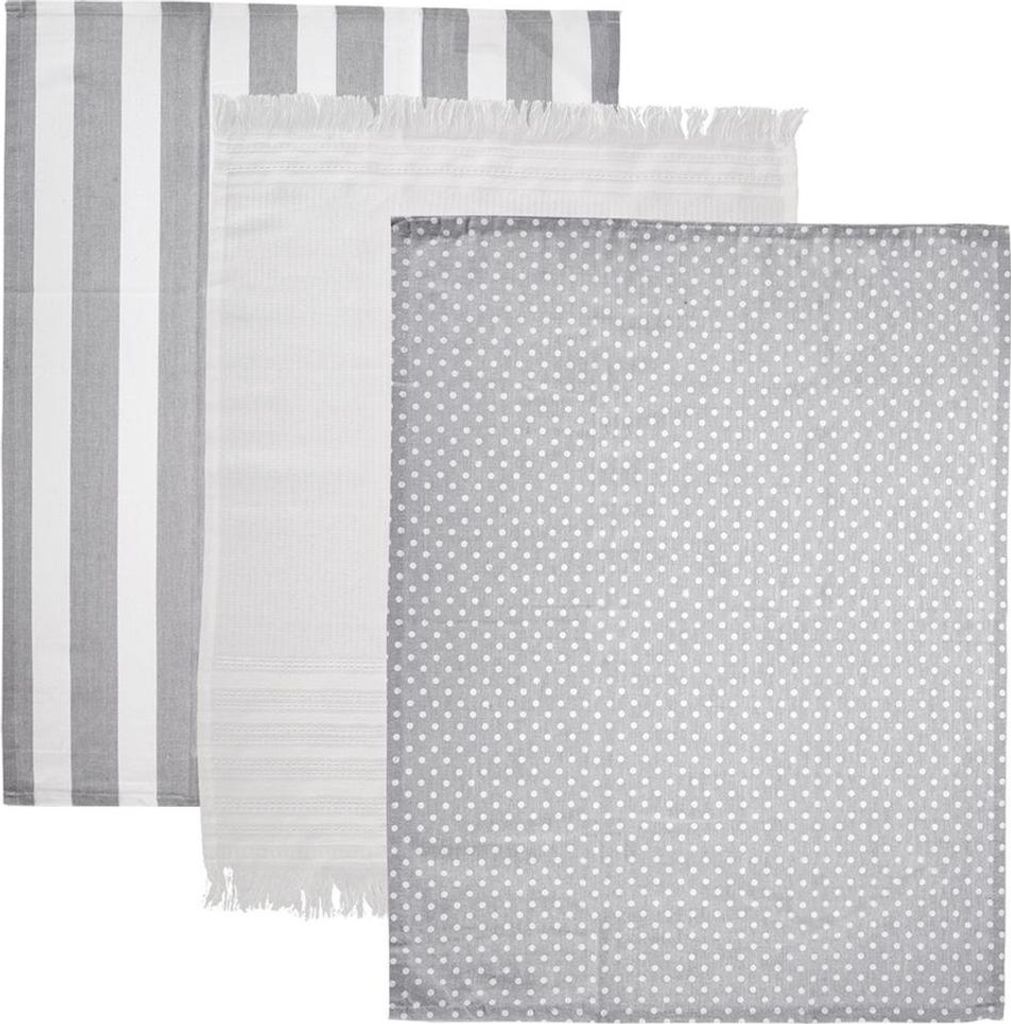 Orion | Küchentucher Set - Baumwolle - 3 Stück - Geschirrtücher - 70x50 cm - Haben einen Anhänger