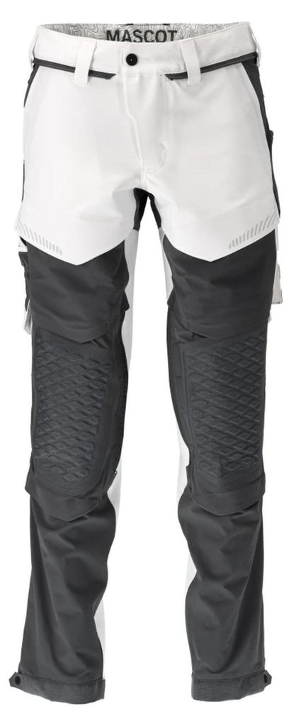 Mascot Hose mit Knietaschen 22279-605-0689 Gr. 82C49 weiss/Anthrazitgrau