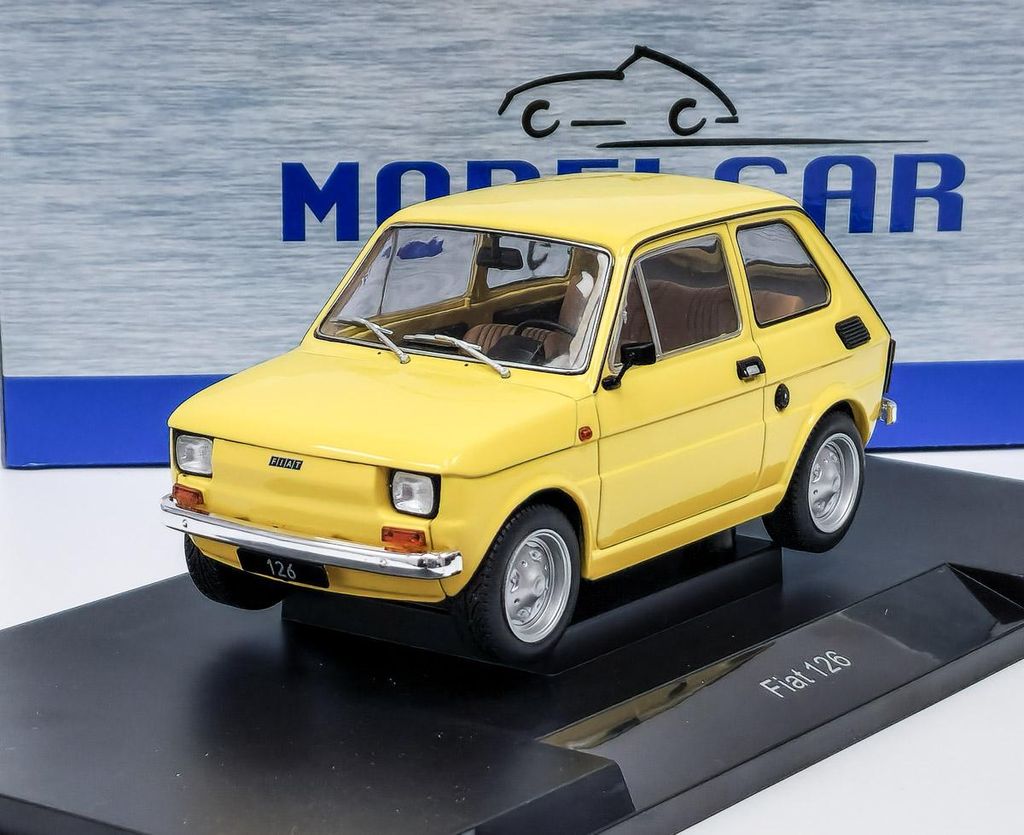 MCG 18667 Fiat 126 1972 gelb 1:18 Produktbild 