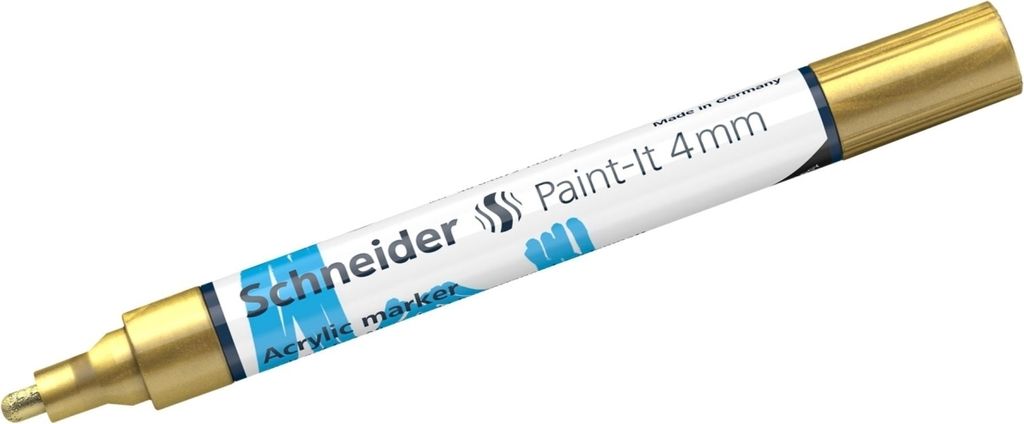 Acrylmarker Paint-It 320 4mm gold Packung mit 5 Stück