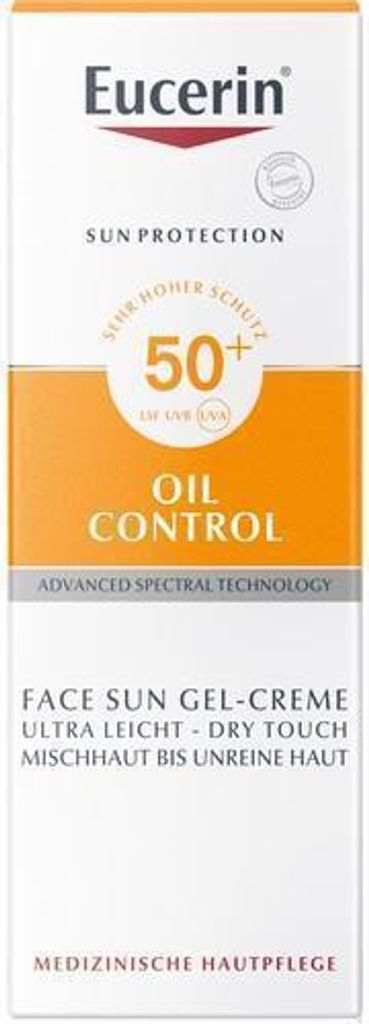 A product shot of Eucerin Sun Gel-Creme Oil Control.