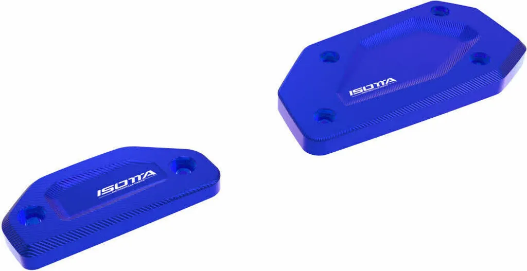 Bouchons de réservoir de frein en alu CNC bleu ISOTTA pour BMW