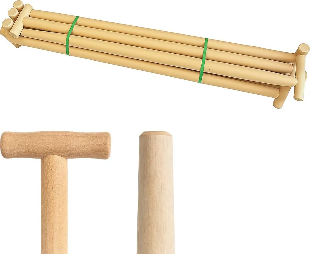 Stock 10 Manici Professionale 38mm 90cm a T - Legno Selezionato per Forca