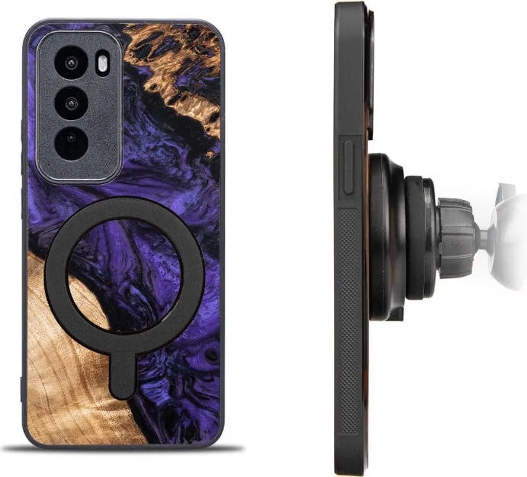 Offerta Cover Oppo Reno 12 Pro Legno MagSafe Bewood Unique Violet - 2