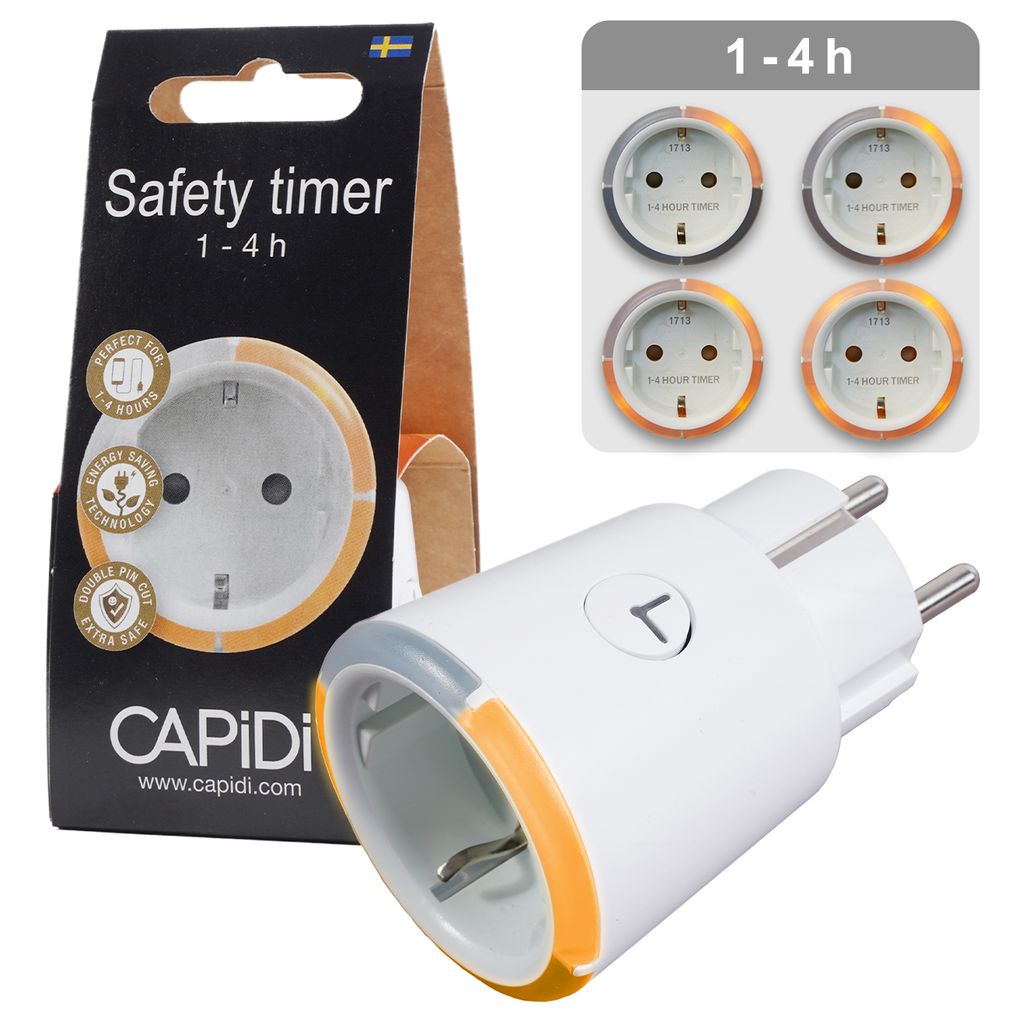 Minuterie de sécurité CAPiDi : réglable entre 1 et 4 heures Image du produit 
