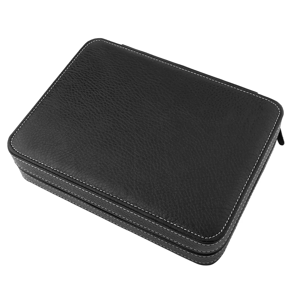 Boîte à montres anti-poussière, 10 places, rangement ordonné, fini rayures