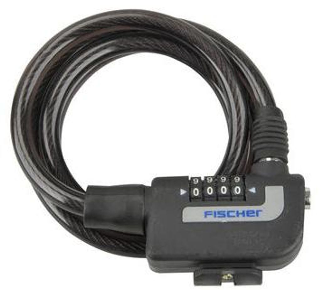 FISCHER Kabel-Fahrradschloss Länge: 1.200 mm schwarz Produktbild 