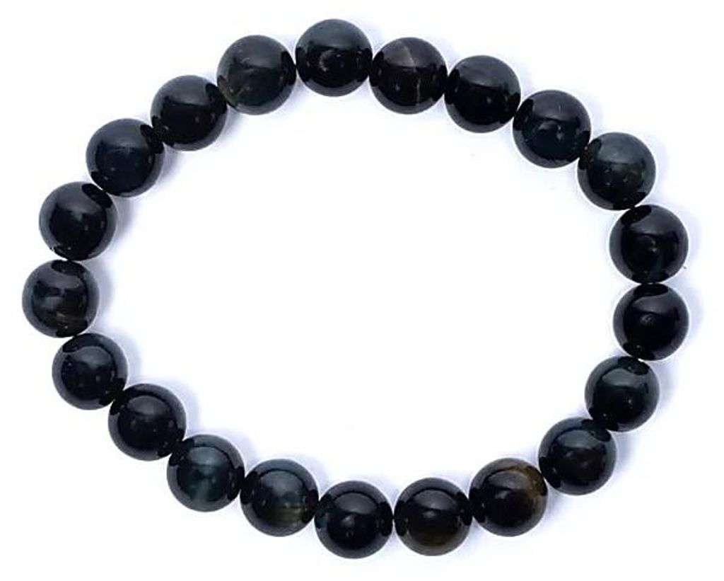 Armband Blue Tiger Eye Elastic – Packung mit 2 Stück – 8 mm