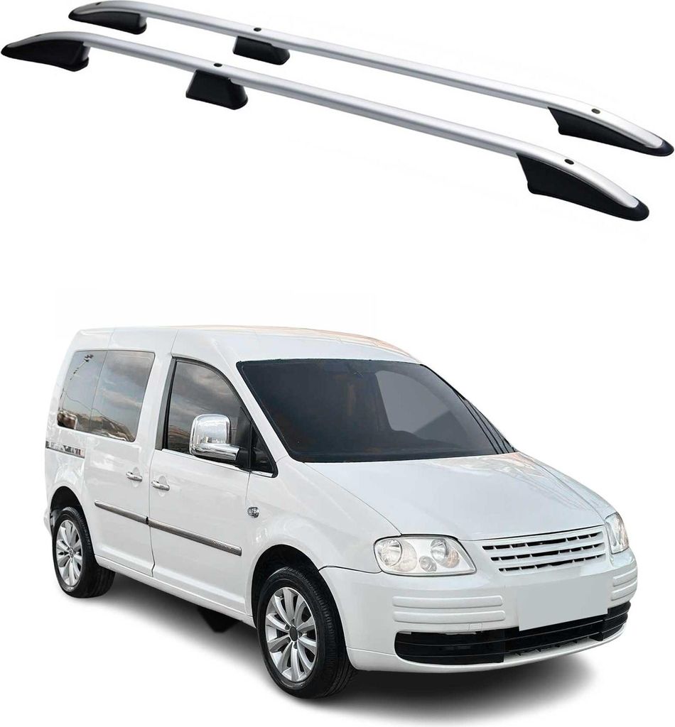 Barres de toit longitudinales pour VW Caddy 2003-2015 L1 Image du produit 