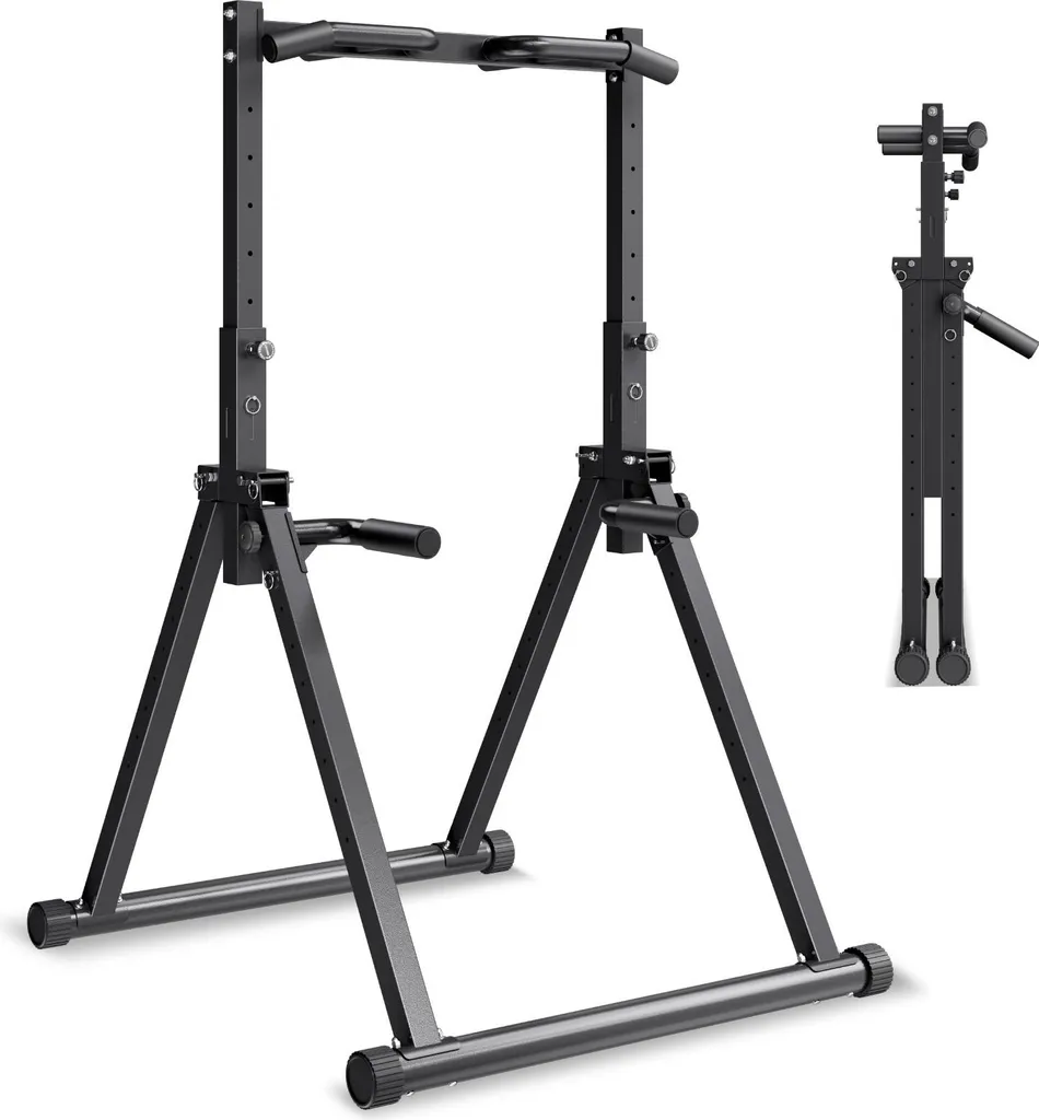 Station de traction pour dos et bras pliable pour fitness en intérieur