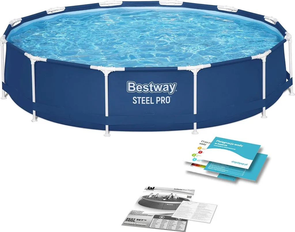 Piscine cadre acier Bestway 366 x 76 cm liner renforcé haute résistance