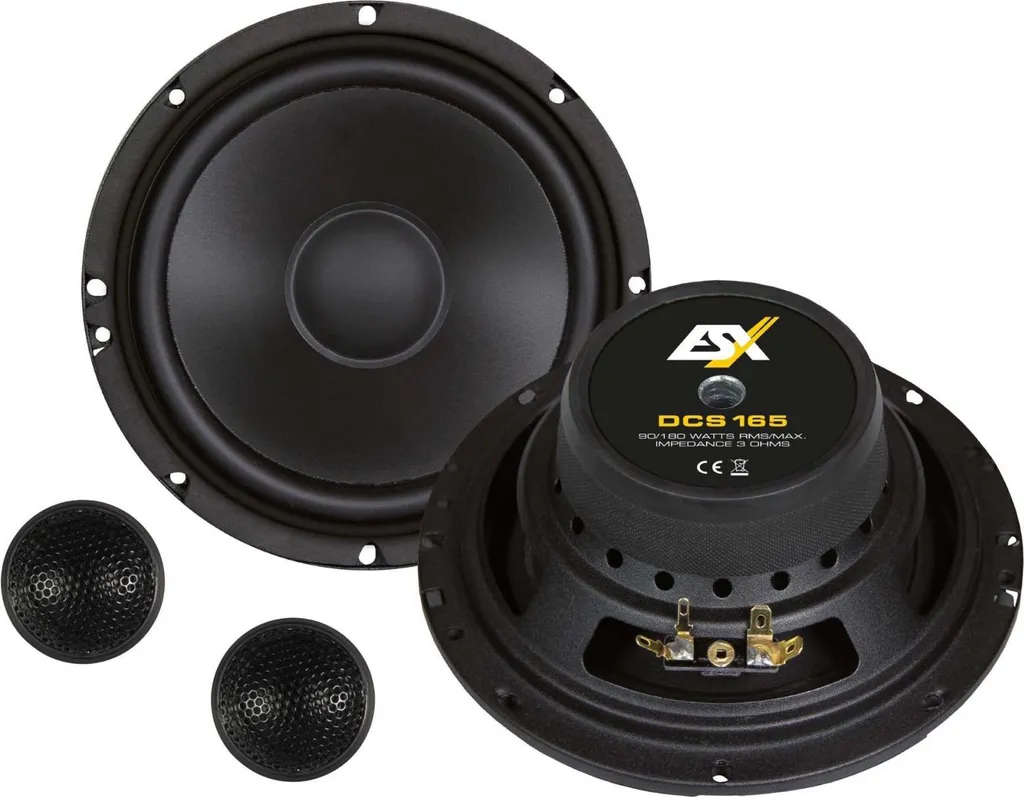 ESX DCS165 Haut-parleur 2 Voies 16,5 cm pour Fiat Ducato Performance