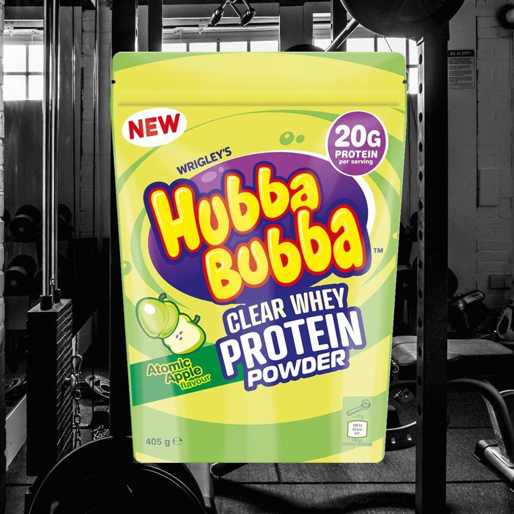 Hubba Bubba Clear Whey Protein Proteinpulver, Atomic Apfel, Produktbild 